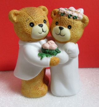 Lucy & Me Wedding Bride Groom Porcelain Rigg Enesco Figurine