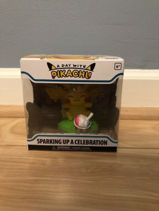 Funko Pokemon A Day With Pikachu Sparking Up A Celebration In Hand Nib