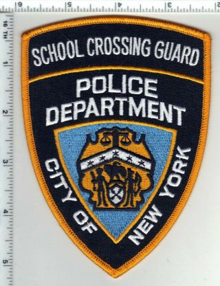York City Police School Crossing Guard Shoulder Patch - For 2019