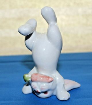 Vintage Fitz and Floyd Acrobat Bunny Rabbits Hand Painted Porcelain Figurines 6