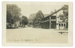 Rppc Market Street Middleburg Pa Snyder County Pennsylvania Real Photo Postcard
