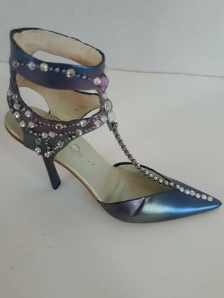 Midnight Mayfly Rich Indescent Hue Rhinestone Trimmed Just The Right Shoe