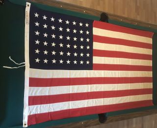 48 Star Flag Bulldog Bunting United States 4x6 Flag Sewn Flag Pre Ww1 1912 - 1949