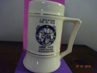 Bpoe Elks Lodge 823 Dedication 6 " Ceramic Mug.