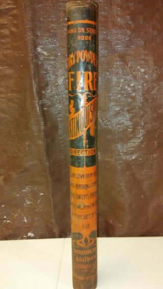 Antique Southern Railway Company Fire Extinguisher Dry Powder Full