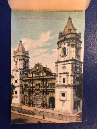 Early 1900’s 3 1/2” X 6” Panama City Postcard Book 4