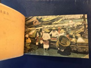 Early 1900’s 3 1/2” X 6” Panama City Postcard Book 7