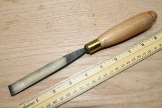 Old Wood Tools Vintage Henry Taylor 5/8 " No 4 Sweep Wood Carving Gouge Chisel