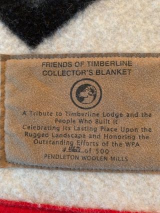 Friends of Timberline Pendleton Wool Blanket,  queen,  64”x80” - 2