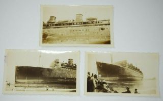 Photos 1934 Cruise Ship Disaster Fire S.  S.  Morro Castle Asbury Park Nj