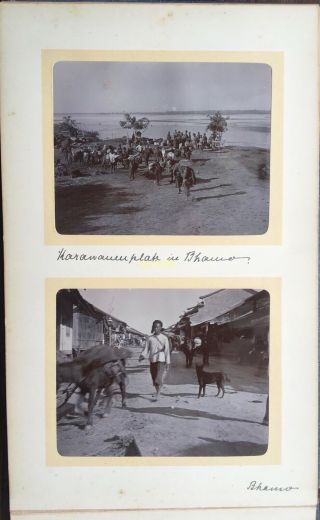 48 x BURMA RANGOON BHAMO MANDALAY IRRAWADDY ASSORTED ALBUMEN PHOTOGRAPHS - 1904 12