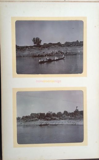 48 x BURMA RANGOON BHAMO MANDALAY IRRAWADDY ASSORTED ALBUMEN PHOTOGRAPHS - 1904 9