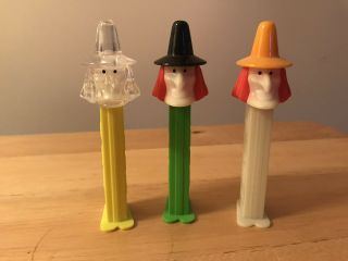 Pez Dispenser Witch Set Of 3: Misfit,  Convention Witch,  & 1 Crystal