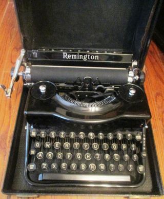 Vintage 1939 Remington Rand Model 1 Typewriter With Case