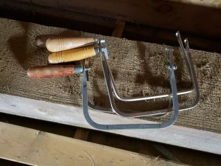 Vintage Coping Saw With Wooden Handle (four)