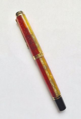 Pelikan Shanghai M620 City Edition Rollerball Pen Orange Red 5 1/4”