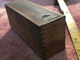 STARRETT NO.  64 B TEST INDICATOR WITHOUT TEST POST HOLDER IN WOOD COFFIN BOX 4