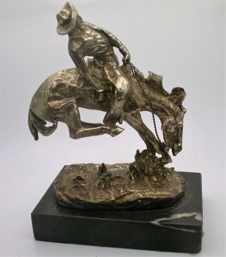 Frederic Remington Sterling Silver Bucking Bronco