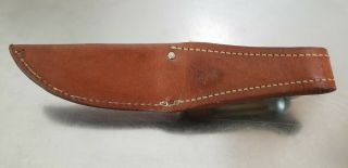 Case XX USA - Vintage Stag Small Hunting Knife & Leather Sheath 5