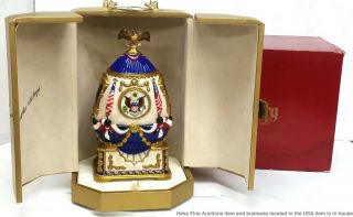 Theo Faberge Limited Edition White House Egg 200th Anniversary Orig Box 2