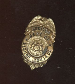 Obsolete Brass Badge,  Misssouri Liquor Control Auditor