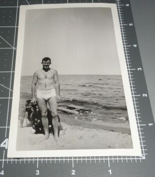 Muscle Man @ Beach Swimsuit 1940 
