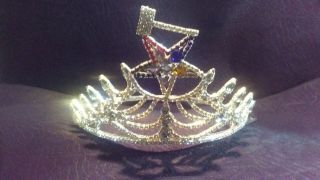 Order Of Eastern Star Matron Crown With Gavel