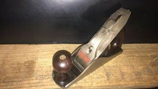 Vintage Stanley Bailey No.  4 Smooth Bottom Woodworking Plane Made In Usa.  Pat 1918