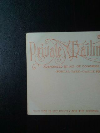 MISSION SAN DIEGO PRIVATE MAILING CARD © 1899 DETROIT PHOTOGRAPHIC CO. 5
