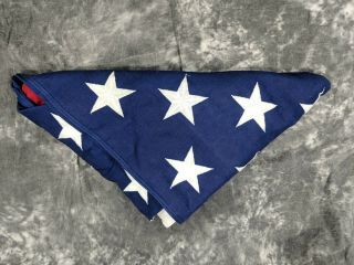 American Flag U.  S.  50 Star Interment Flag 9.  5 