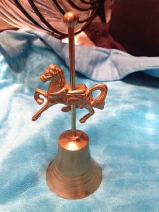 Vintage Price Products Solid Brass Horse Bell Euclid Beach Mcdonald 