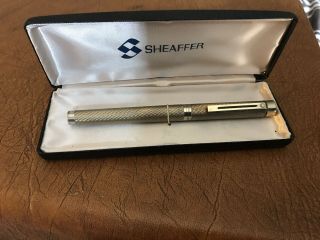 Sheaffer Targa 1013 Spiral Gold Plated Fountain Pen 14k Nib - Boxed