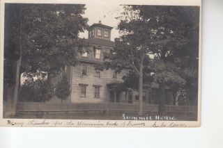 Real Photo Postcard Summit House Pmkd West Derry Nh