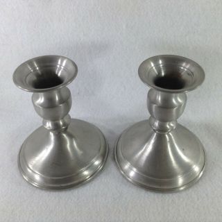 Leonard Pewter Weighted Candle Holders 2