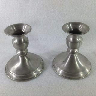 Leonard Pewter Weighted Candle Holders 3