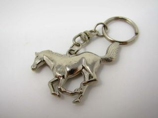 Vintage Foreign Keychain: Running Horse Design