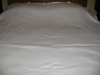 Vintage Fieldcrest Touch Of Class White Acrylic Blanket Satin Binding 64 X 86