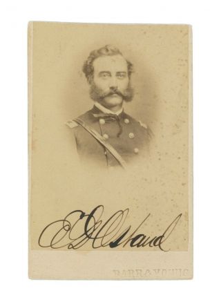 Signed Civil War Cdv Of Bvt Brig Gen E.  D.  Osband - 4th Illinois Cav & 3rd Uscc