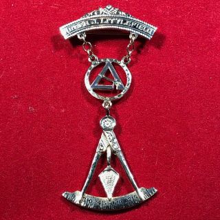 10k Vintage Masonic Freemason York Rite Past Thrice Illustrious Master Pin.