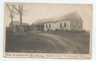 1913 Goshen,  Nh Post Office Postcard Currier Real Photo Rppc Pc