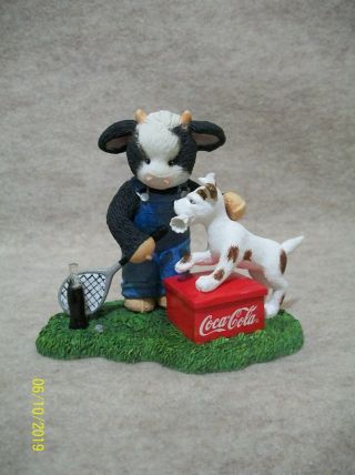 The Friendliest Drink On Earth - Coca Cola - Cow Figurine