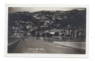 Vintage Rp Postcard General View Of Wellington,  Zealand Circa 1920 
