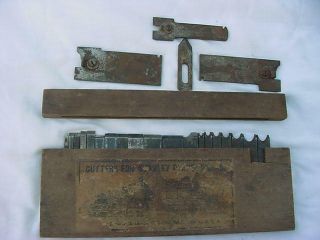 23 Cutters For Stanley 45 Combination Plane With Wood Box