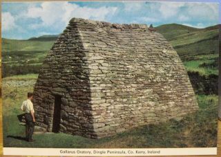 Irish Postcard Gallarus Oratory Ballyferriter Dingle Kerry Ireland Cardall 262