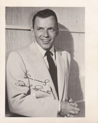 Frank Sinatra Signed Autographed 4x5 Photo