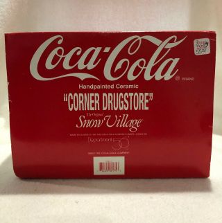 Department 56 Coca Cola | Collectible Corner Drug Store | Vintage | Christmas