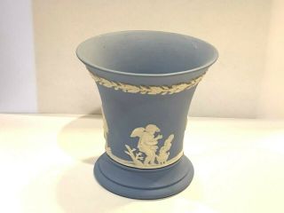 Vintage Wedgewood Jasperware Light Blue Small Vase