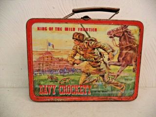 Vintage Davy Crockett Metal Lunchbox No Thermos