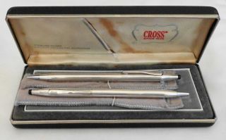 Vintage Cross Sterling Silver Pen & Mechanical Pencil Set