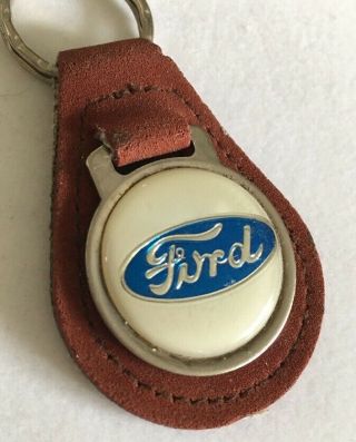 Vtg Ford Motor Company Keychain Car Key Ring A129 4